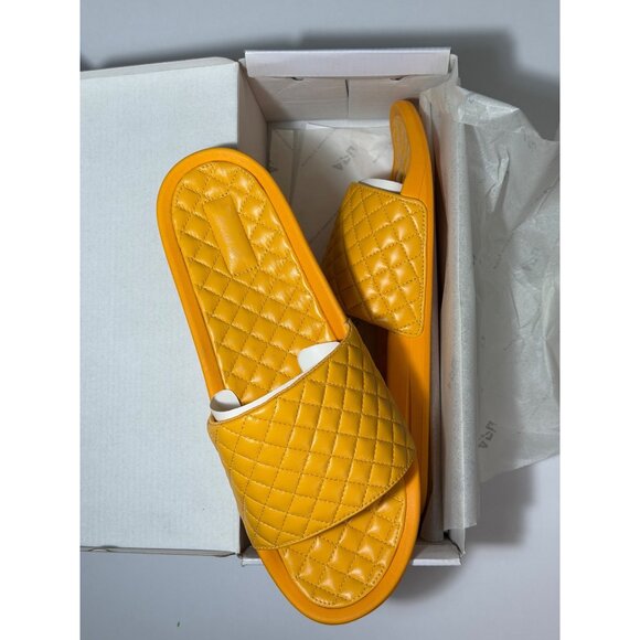 NWB APL Lusso Quilted Slides Sandals Mango Size 14 main image 8